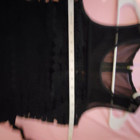 * * TRACY REESE Black crochet embroidered midi dress - Picture 3 of 11